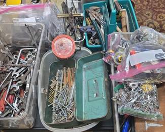 Assorted Vintage Hand Tools and Hardware Lot