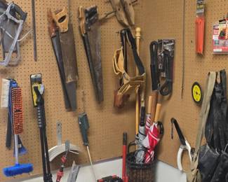 Assorted Vintage Hand Tools and Workshop Accessories