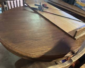 Oak table and 4 chairs