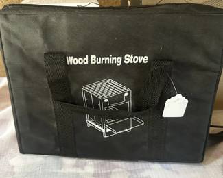 Camping wood burning stove, collapsable