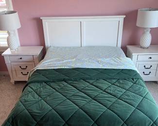 Matching white bedroom set, dresser included.