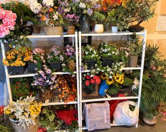 HUGE lot of faux florals, from Pottery Barn, Crate and Barrel, Pier one, Home Goods, And Hobby Lobby