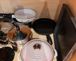 Pots and Pans, vintage Le Creuset, and more