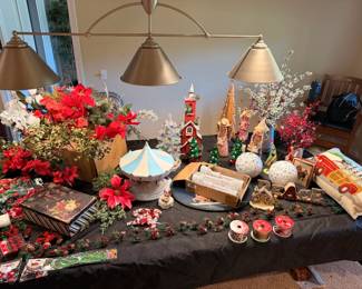 Christmas decorations. from crate and barrel, Pottery barn, Hobby Lobby and more.