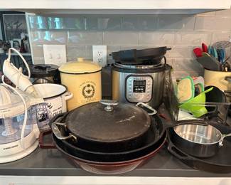Pots and pans, canisters 