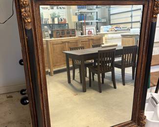 Large ornate framed mirror