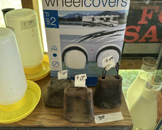 RV WHEELCOVERS, VINTAGE COW BELLS