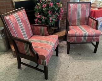 LOVELY PAIR ARM CHAIRS