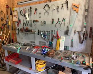 Many shop tools and mechanical tools