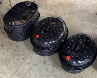Enamel covered roasters