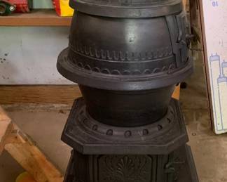 #10 Wood burning cast iron stove