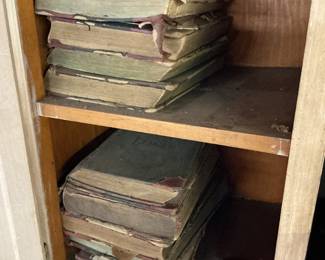 Antique store ledgers
