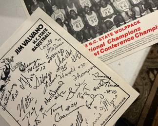 1983 NC WOLFPACK SIGNATURES