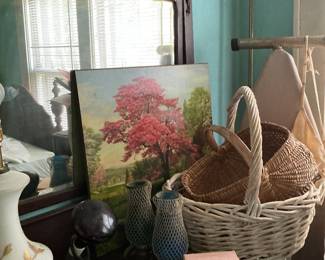 Vintage dresser baskets