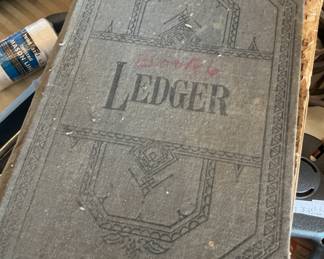 Antique store ledgers
