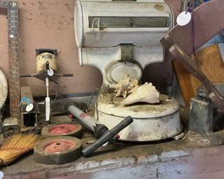 Antique store scales