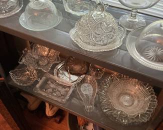Vintage butter dishes with lids