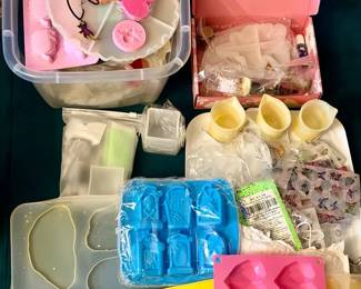 Huge Lot Of Resin Molds And Supplies