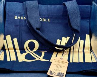 NWT Handmade Organic Cotton Barnes & Noble Tote Bag
