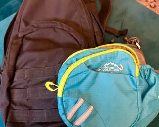 Small Black Backpack & Fanny Pack