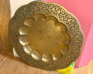 Huge Vintage Metal Tray