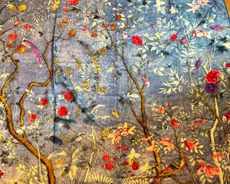 100% Twilled Silk Scarf Square Tapestry
