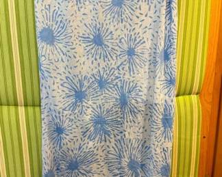 Erge Designs Blue Floral Scarf