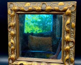 Small Gold Tone Mirror