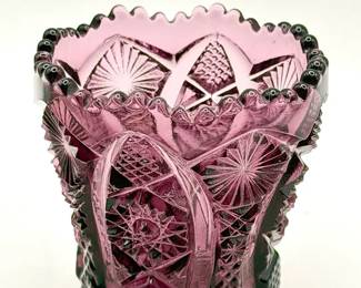 Vintage Imperial Glass Amethyst Toothpick Holder
