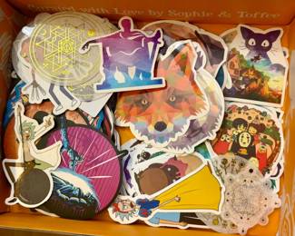 Sticker Mystery Lot-Studio Ghibli, Dragon Ball, Animals, Rick & Morty & More
