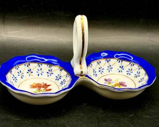 Vintage Double Trinket Tray Or Candy Dish