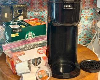 POD Coffee Maker And Accessories
