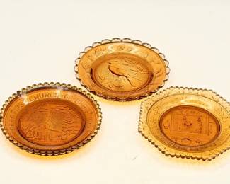 Vintage Glass Cup Plates