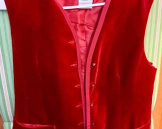 Laura Ashley Red Vest Made In The UK