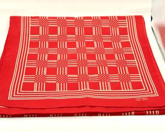 Mod Style Vintage Robinson Golluber Square Pattern Scarf