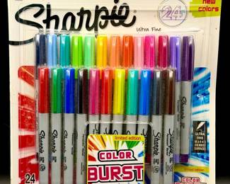 Sharpie Color Burst Limited Edition Markers-New! Ultra Fine Fade Resistant