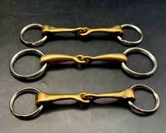 (3) Jointed Snaffle Ring Keychains