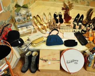 Hats, shoes, belts handbags