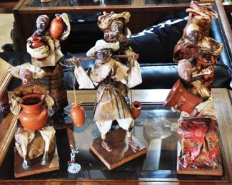 Mexican Folk Art Papier Mache with handcrafted Pottery