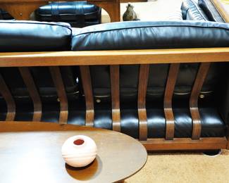 Back vieww of one of the two sofas