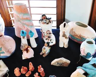 Local artists' work and others