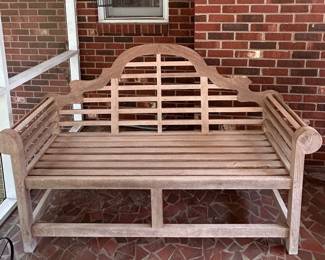 Wood bench