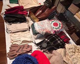 Vintage gloves and shoes