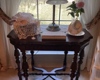 Window/Side Table - Vintage 40's - sturdy but top needs work.