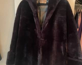 3/4 Length 'Mouton' Coat - Plush and Warm - Size XL