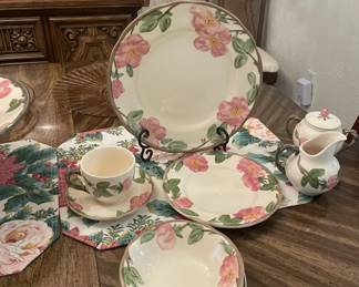 Desert Rose Dishes - Service for 8 and Accessories
