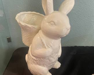 'Grassland Road' Bunny w/ Basket - approx 36" tall