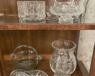 Crystal & Glass pieces (Waterford top right)