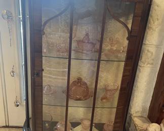Vintage Beautiful Glass Display Cabinet