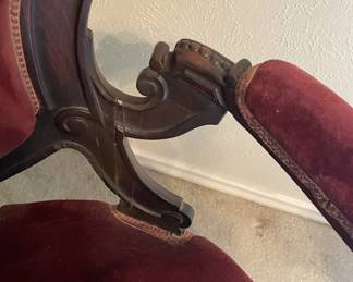 Facing chair - right arm ok.